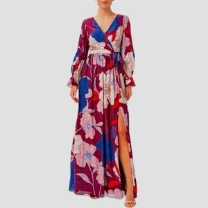 NWT Adrianna Papell Floral Gown